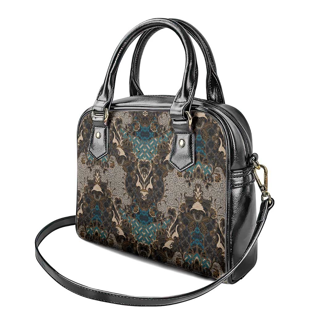 Madiba Nelson Mandela Batik Shoulder Handbag Black Indonesia Heritage - African Pride