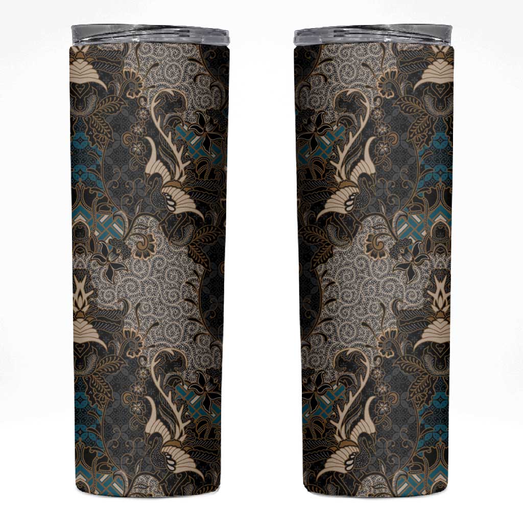 Madiba Nelson Mandela Batik Skinny Tumbler Black Indonesia Heritage LT15