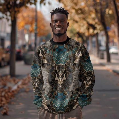 Madiba Nelson Mandela Batik Sweatshirt Black Indonesia Heritage - African Pride