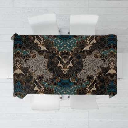 Madiba Nelson Mandela Batik Tablecloth Black Indonesia Heritage - African Pride