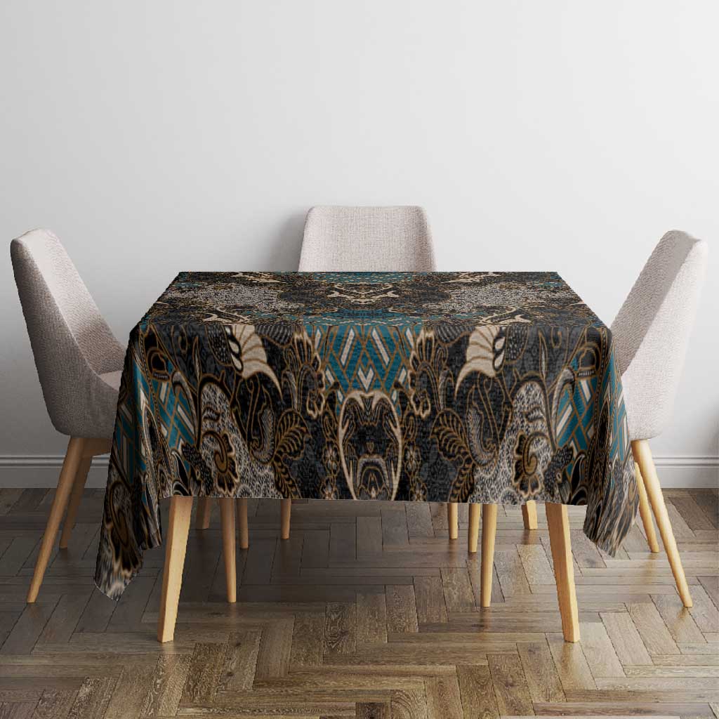 Madiba Nelson Mandela Batik Tablecloth Black Indonesia Heritage - African Pride