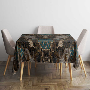 Madiba Nelson Mandela Batik Tablecloth Black Indonesia Heritage - African Pride