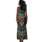 Madiba Nelson Mandela Batik Tank Maxi Dress Black Indonesia Heritage - African Pride