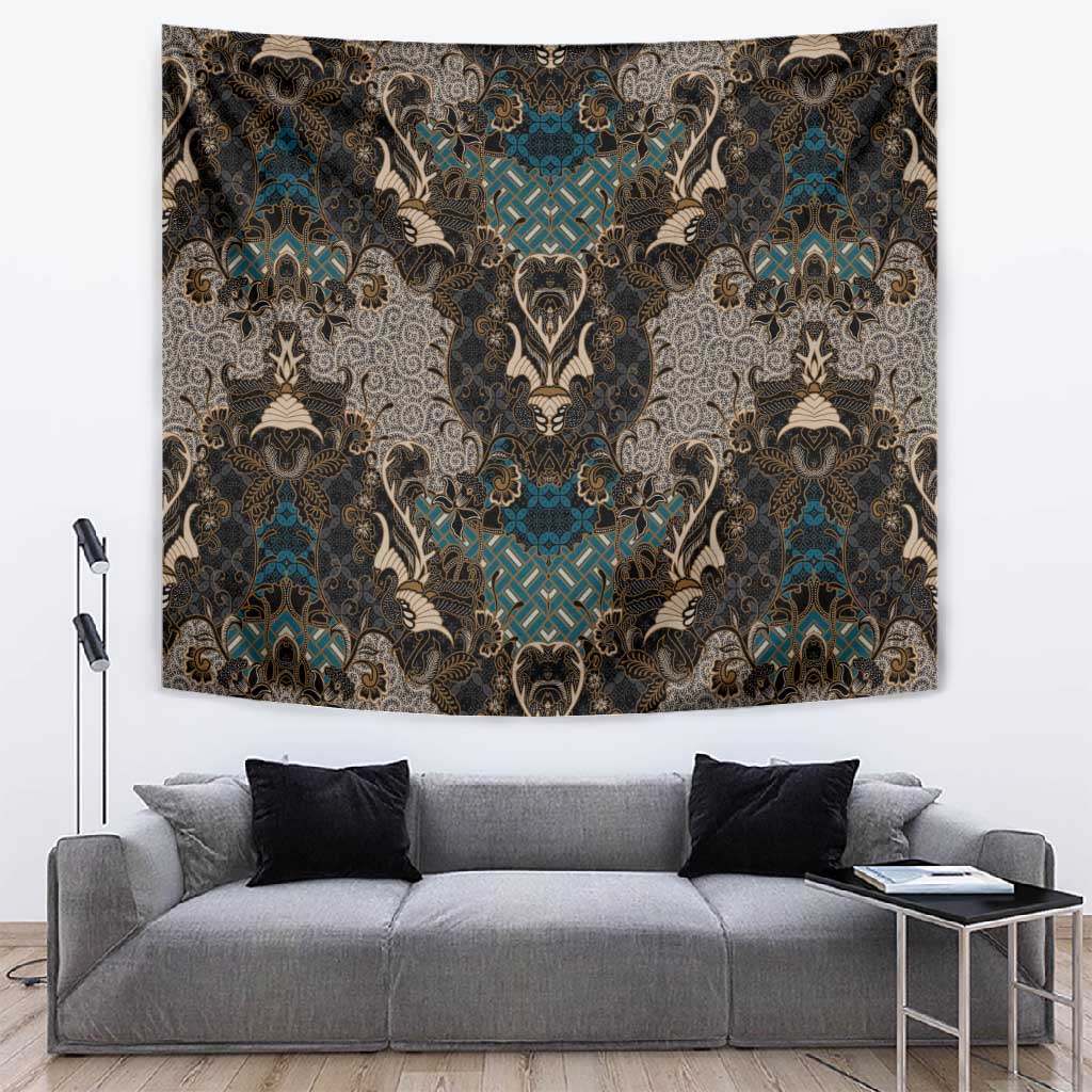 Madiba Nelson Mandela Batik Tapestry Black Indonesia Heritage - African Pride