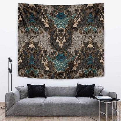 Madiba Nelson Mandela Batik Tapestry Black Indonesia Heritage - African Pride
