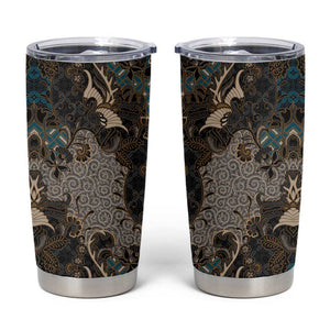 Madiba Nelson Mandela Batik Tumbler Cup Black Indonesia Heritage LT15