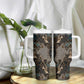 Madiba Nelson Mandela Batik Tumbler With Handle Black Indonesia Heritage LT15