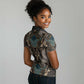 Madiba Nelson Mandela Batik Women Polo Shirt Black Indonesia Heritage - African Pride