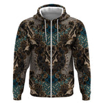 Madiba Nelson Mandela Batik Zip Hoodie Black Indonesia Heritage - African Pride