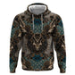 Madiba Nelson Mandela Batik Zip Hoodie Black Indonesia Heritage - African Pride