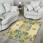 Madiba Nelson Mandela Batik Area Rug Yellow Blue Indonesia Heritage - African Pride