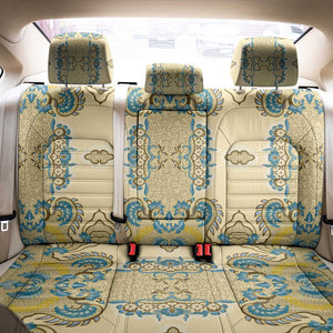 Madiba Nelson Mandela Batik Back Car Seat Cover Yellow Blue Indonesia Heritage - African Pride