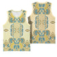 Madiba Nelson Mandela Batik Basketball Jersey Yellow Blue Indonesia Heritage - African Pride