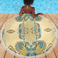 Madiba Nelson Mandela Batik Beach Blanket Yellow Blue Indonesia Heritage - African Pride