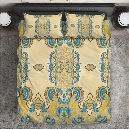 Madiba Nelson Mandela Batik Bedding Set Yellow Blue Indonesia Heritage - African Pride