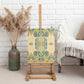 Madiba Nelson Mandela Batik Canvas Wall Art Yellow Blue Indonesia Heritage - African Pride