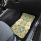 Madiba Nelson Mandela Batik Car Mats Yellow Blue Indonesia Heritage - African Pride