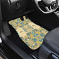 Madiba Nelson Mandela Batik Car Mats Yellow Blue Indonesia Heritage - African Pride