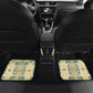 Madiba Nelson Mandela Batik Car Mats Yellow Blue Indonesia Heritage - African Pride