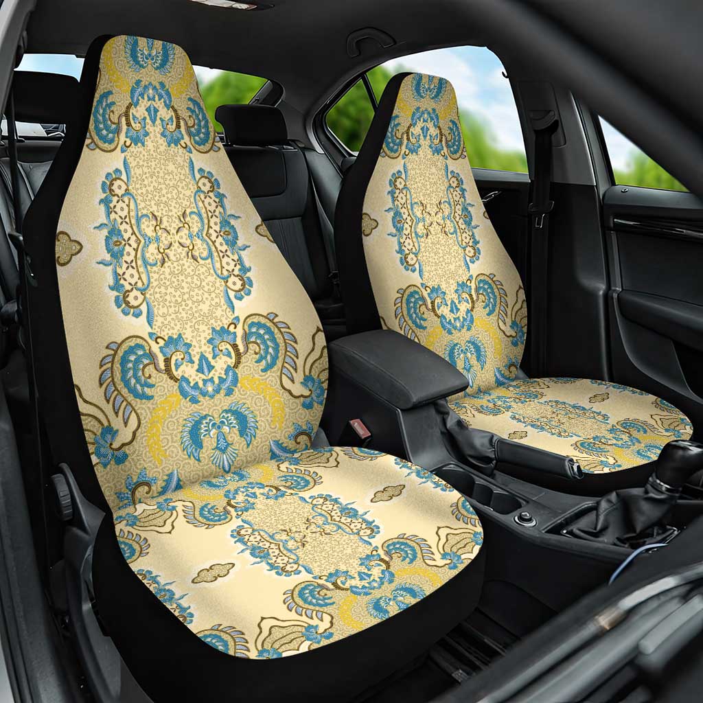 Madiba Nelson Mandela Batik Car Seat Cover Yellow Blue Indonesia Heritage - African Pride