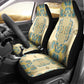 Madiba Nelson Mandela Batik Car Seat Cover Yellow Blue Indonesia Heritage - African Pride