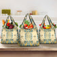 Madiba Nelson Mandela Batik Grocery Bag Yellow Blue Indonesia Heritage - African Pride