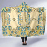 Madiba Nelson Mandela Batik Hooded Blanket Yellow Blue Indonesia Heritage - African Pride