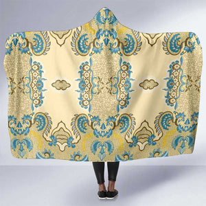 Madiba Nelson Mandela Batik Hooded Blanket Yellow Blue Indonesia Heritage - African Pride