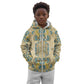 Madiba Nelson Mandela Batik Kid Hoodie Yellow Blue Indonesia Heritage - African Pride