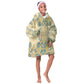 Madiba Nelson Mandela Batik Kid Wearable Blanket Hoodie Yellow Blue Indonesia Heritage - African Pride