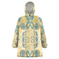 Madiba Nelson Mandela Batik Kid Wearable Blanket Hoodie Yellow Blue Indonesia Heritage - African Pride