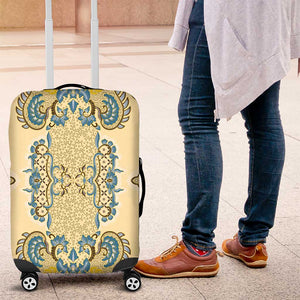 Madiba Nelson Mandela Batik Luggage Cover Yellow Blue Indonesia Heritage - African Pride