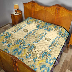 Madiba Nelson Mandela Batik Quilt Yellow Blue Indonesia Heritage - African Pride