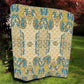 Madiba Nelson Mandela Batik Quilt Yellow Blue Indonesia Heritage - African Pride