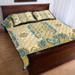 Madiba Nelson Mandela Batik Quilt Bed Set Yellow Blue Indonesia Heritage - African Pride