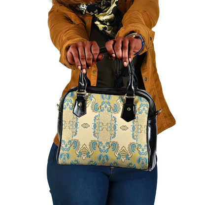 Madiba Nelson Mandela Batik Shoulder Handbag Yellow Blue Indonesia Heritage - African Pride