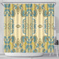 Madiba Nelson Mandela Batik Shower Curtain Yellow Blue Indonesia Heritage - African Pride