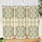 Madiba Nelson Mandela Batik Skinny Tumbler Yellow Blue Indonesia Heritage LT15