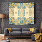 Madiba Nelson Mandela Batik Tapestry Yellow Blue Indonesia Heritage - African Pride