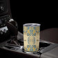 Madiba Nelson Mandela Batik Tumbler Cup Yellow Blue Indonesia Heritage LT15