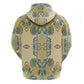 Madiba Nelson Mandela Batik Zip Hoodie Yellow Blue Indonesia Heritage - African Pride