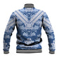 Indonesia Javanese Batik Nelson Mandela Madiba Blue Baseball Jacket - African Pride