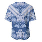 Indonesia Javanese Batik Nelson Mandela Madiba Blue Baseball Jersey - African Pride