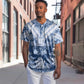 Indonesia Javanese Batik Nelson Mandela Madiba Blue Baseball Jersey - African Pride