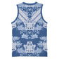Indonesia Javanese Batik Nelson Mandela Madiba Blue Basketball Jersey - African Pride