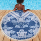 Indonesia Javanese Batik Nelson Mandela Madiba Blue Beach Blanket - African Pride