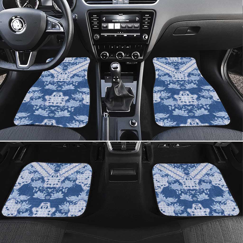 Indonesia Javanese Batik Nelson Mandela Madiba Blue Car Mats - African Pride