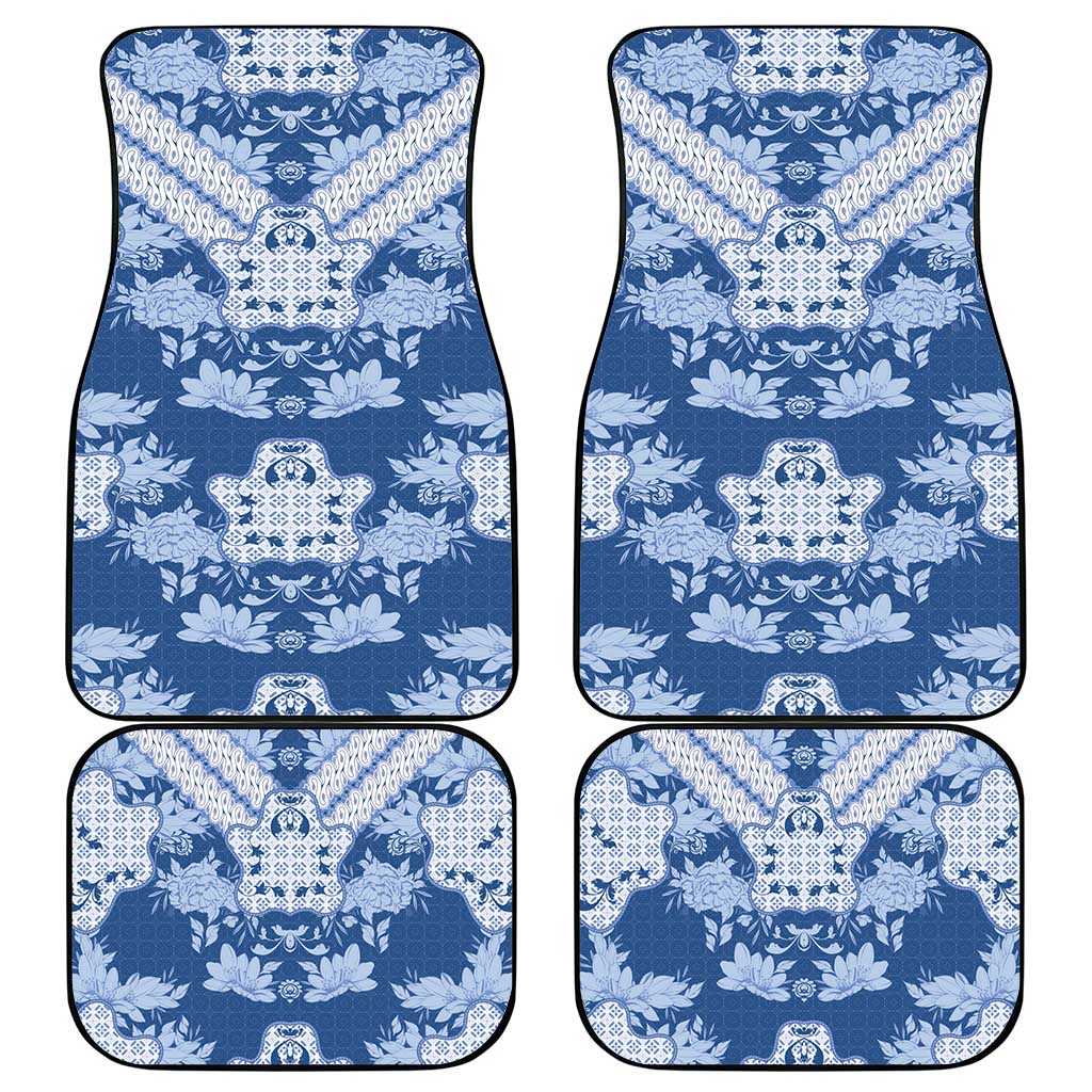 Indonesia Javanese Batik Nelson Mandela Madiba Blue Car Mats - African Pride