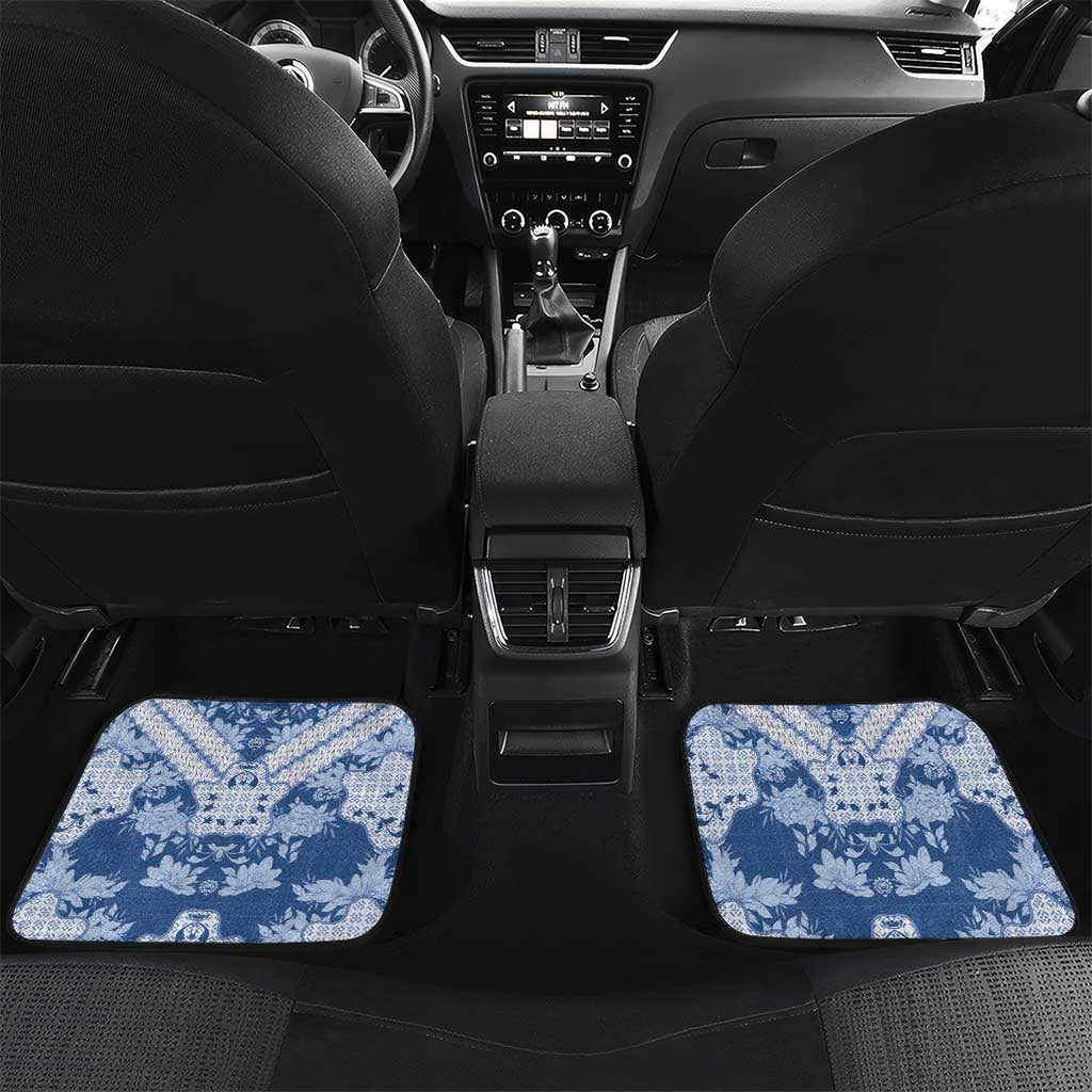 Indonesia Javanese Batik Nelson Mandela Madiba Blue Car Mats - African Pride