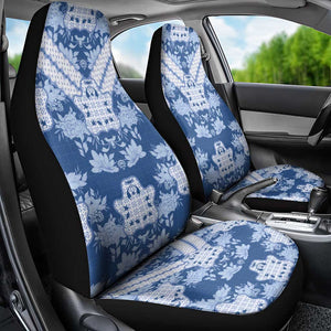 Indonesia Javanese Batik Nelson Mandela Madiba Blue Car Seat Cover - African Pride